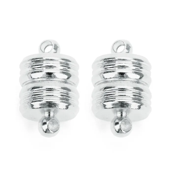 Rhodium F7687 Fostfo 5 шт./лот Магнитная застежка крючки ювелирные изделия застежки концевые колпачки Ожерелье Браслеты застежка Разъемы для изготовления ювелирных изделий - Цвет: Rhodium F7687