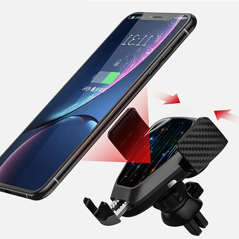 15 Вт автомобильное беспроводное зарядное устройство QI для iPhone Xs Max X 8 Sunction Cup Dashboard