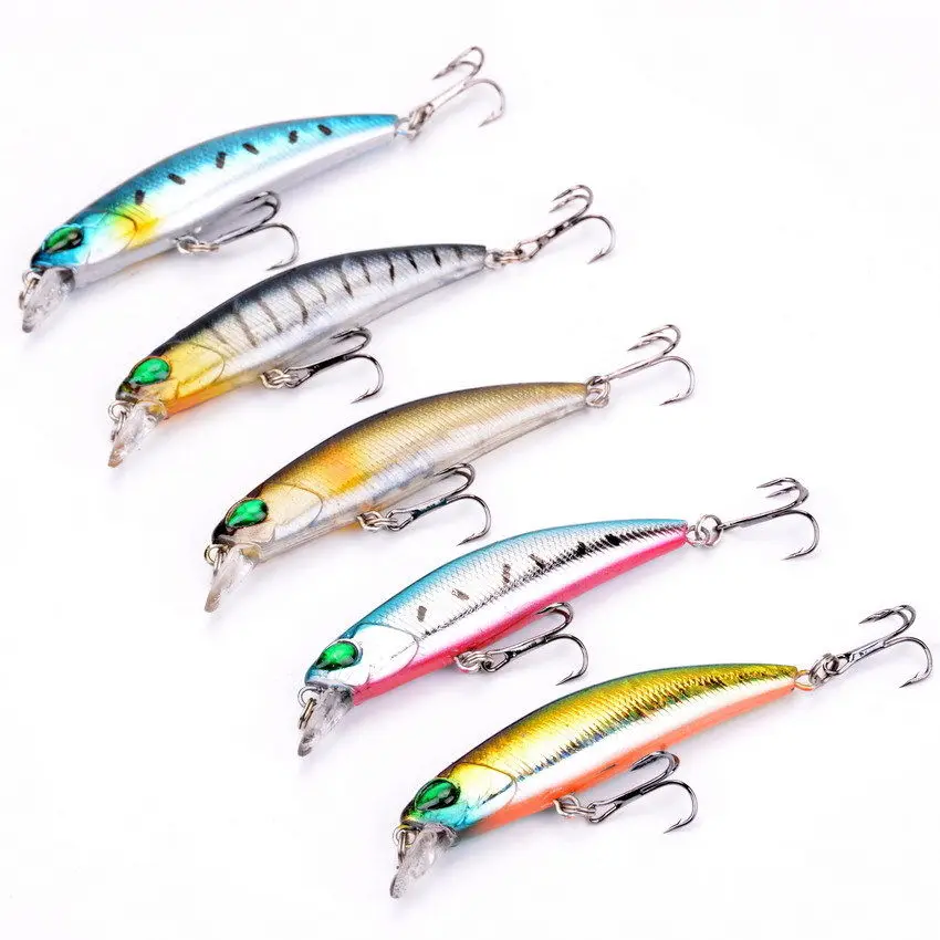 

2016 New 5Pcs Top Quality Sinking Fishing Lures Saltwater Pesca Minnow Wobblers Fish Bait Carp Fishing tackle 4g 65mm leurre dur