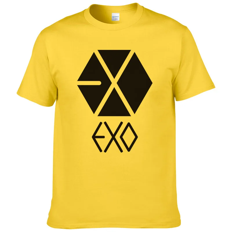 Лето 2017 г. модная Корейская экзо с коротким рукавом Печать Прохладный Футболка