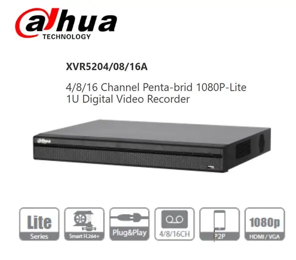 16 Канал Пента-брод 1080P-Lite 1U Цифровой Видеорегистратор XVR5216A Тревожный вход/3