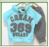 Digital 369 Baby Boys Clothes Sets 2-4years White With Red Pants Children's Tracksuits Cheapest Thin Summer Suit |