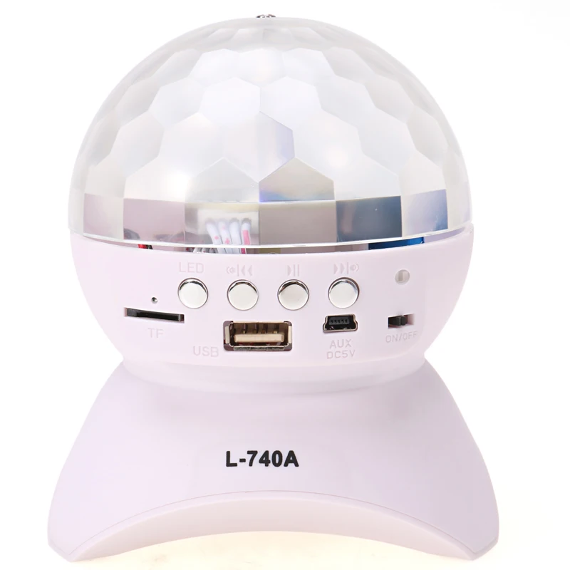 LED RGB свет этапа Эффект диско DJ DMX лампы bluetooth Динамик красочные с MP3 fm Радио