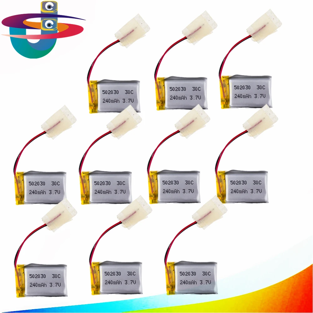 Syma S107 S108 S109 S026 3.7V 240mAh 30c LiPo Battery For 6020 rc Helicopter quadcopter 10 pcs | Игрушки и хобби