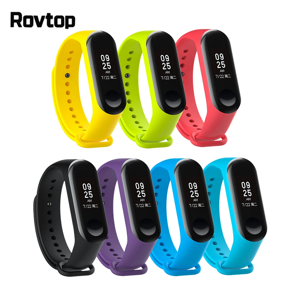 Браслет для Xiaomi Mi Band 3/4 спортивный ремешок часы силиконовый 4 браслет Miband 3
