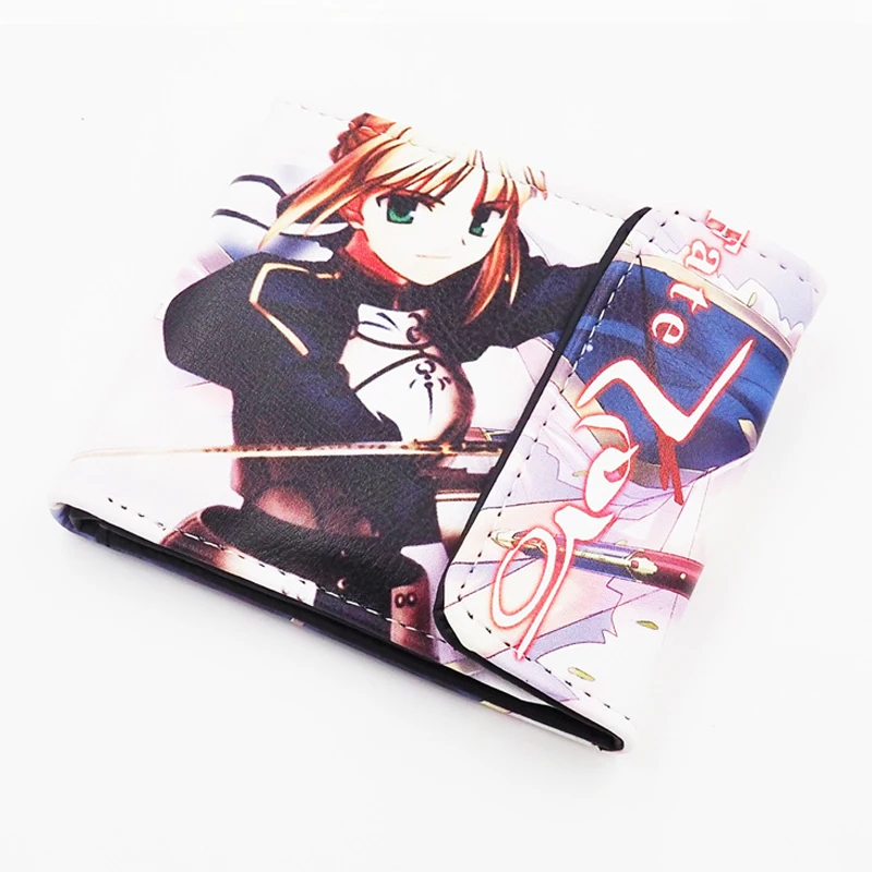Японский аниме Fate Stay Night Zero Saber Altria Pendragon PU короткий кошелек с красочным принтом|print
