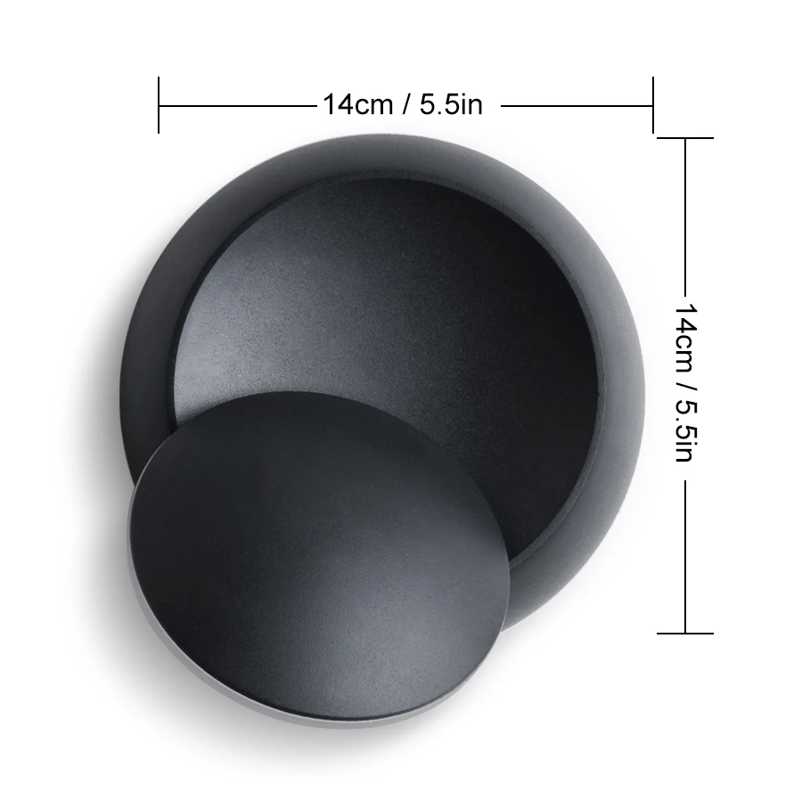 Креативная светодиодная настенная лампа с вращением на 360 градусов регулируемая