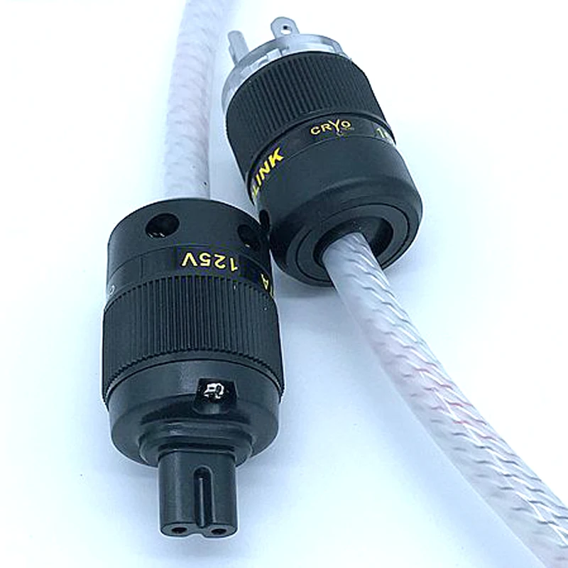 Hi End US/EU версия вилки питания Разъем 9 контактный ядер 16AWG 7N с серебряным покрытием