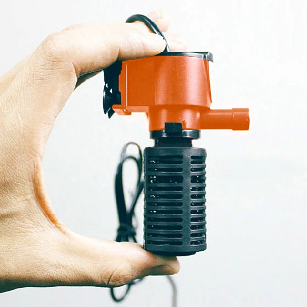 3 In 1 Spray Silent Air Increase Oxygen Pump Fish Tank Submersible Filter Internal Sponge | Дом и сад