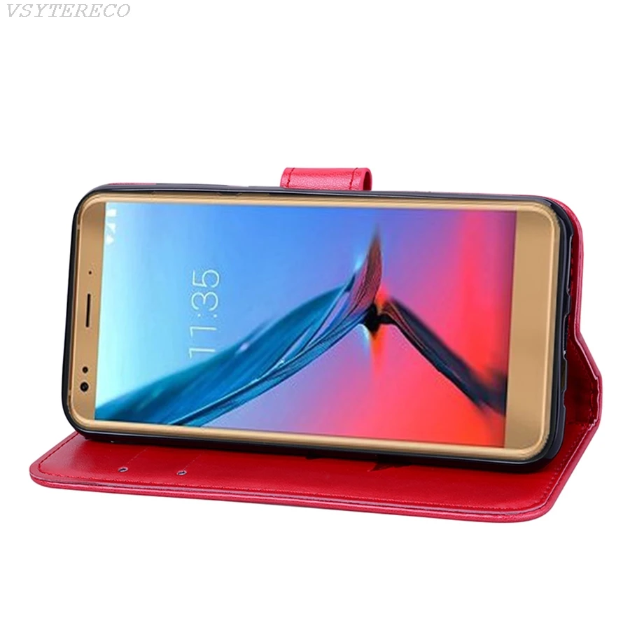 Чехол для телефона ZTE Blade V9 Vita кошелек с отделением карт флип держатель из