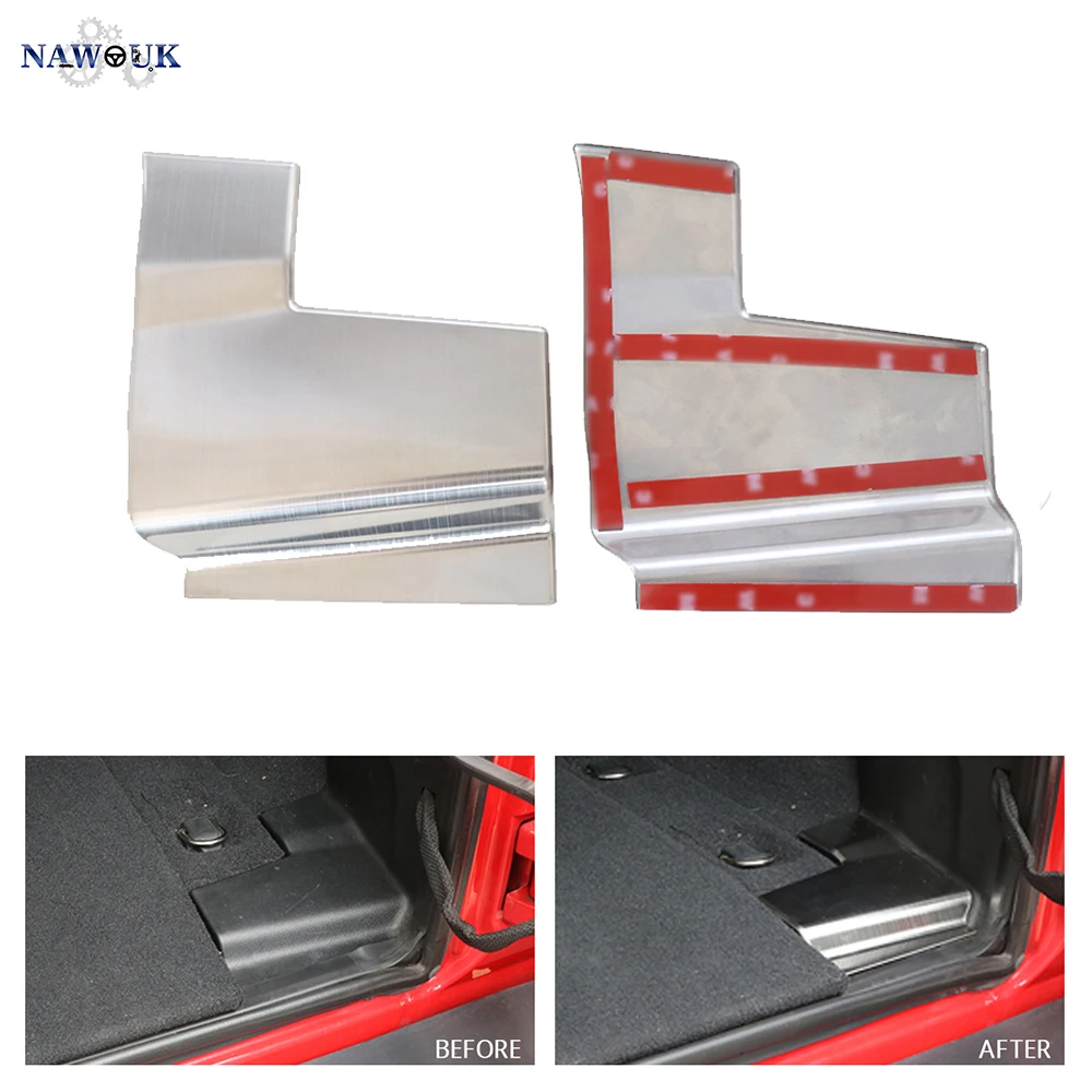 Накладки на багажник заднего корпуса из нержавеющей стали для Jeep Wrangle JL 2018 2019 |