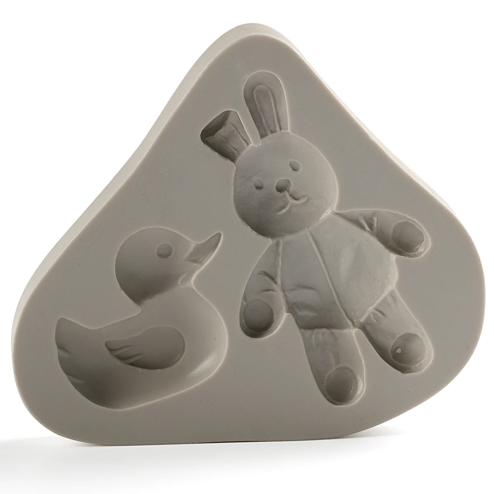 Форма для украшения торта в форме животного кролика утки инструмент форма