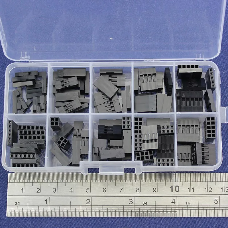 115pc Dupont sets Kit with box 1P/2P/3P/4P/5P/6P/2*2/2*3/2*4/ 2*5Pin Housing Plastic Shell Terminal Jumper Wire Connector set |
