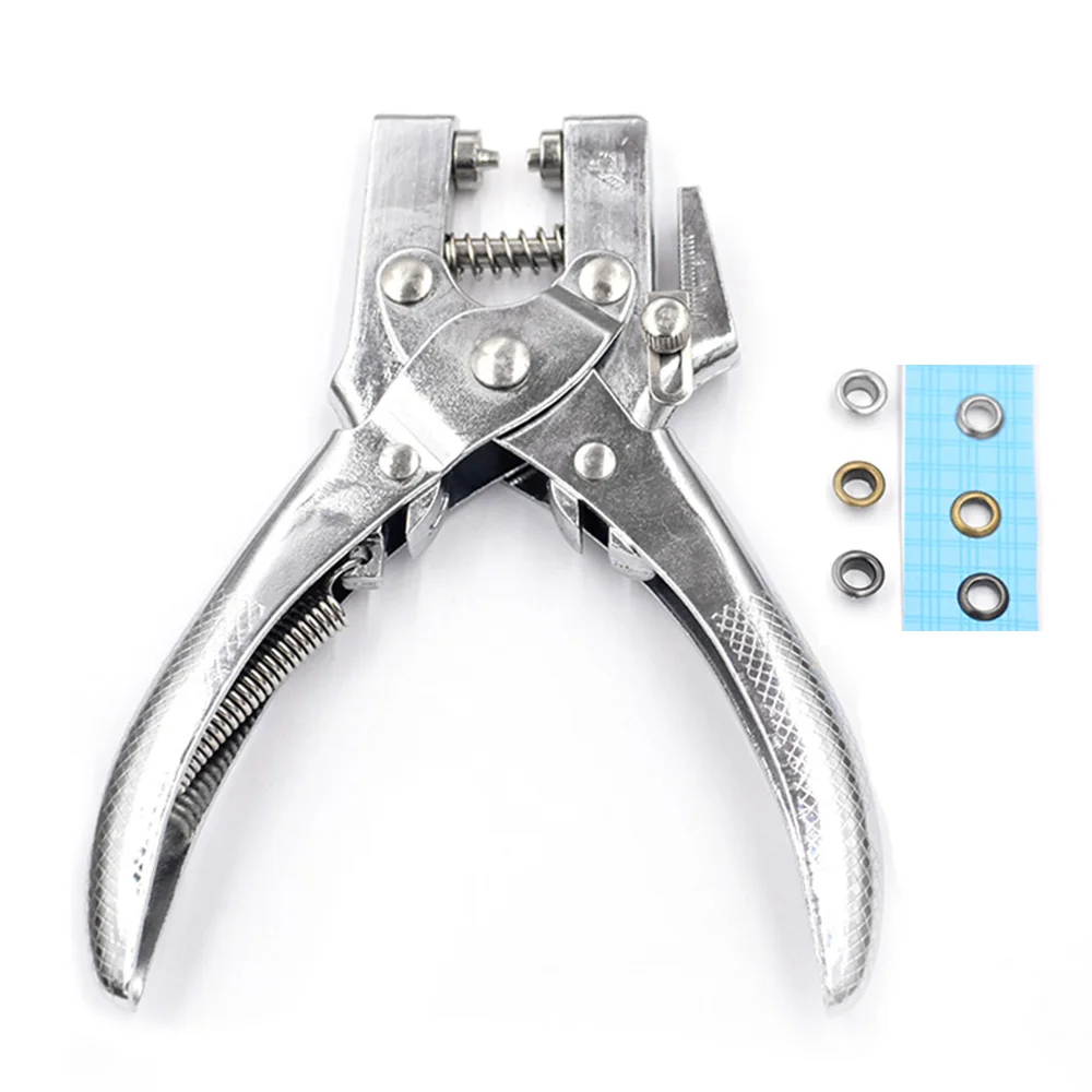 100 наборов/5 мм люверсов + инструмент для установки. Рычажные плоскогубцы.