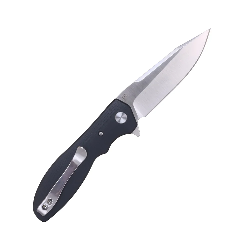 JohnnyJamie Zeta model 5 Tactical Ball bearing Folding Knife D2 blade G10 Handle EDC Knifes |