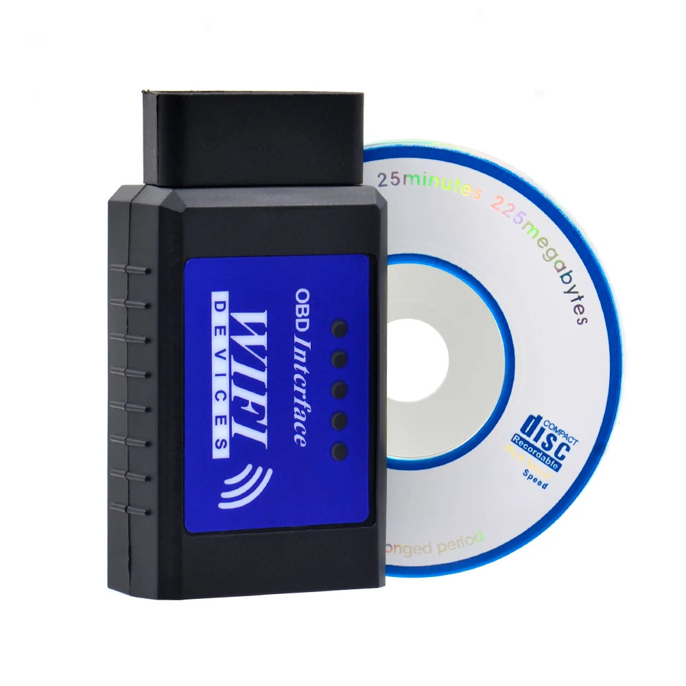 ELM327 OBD2 WIFI синяя версия автоматического сканирования ELM 327 Wifi поддерживает Android и iOS