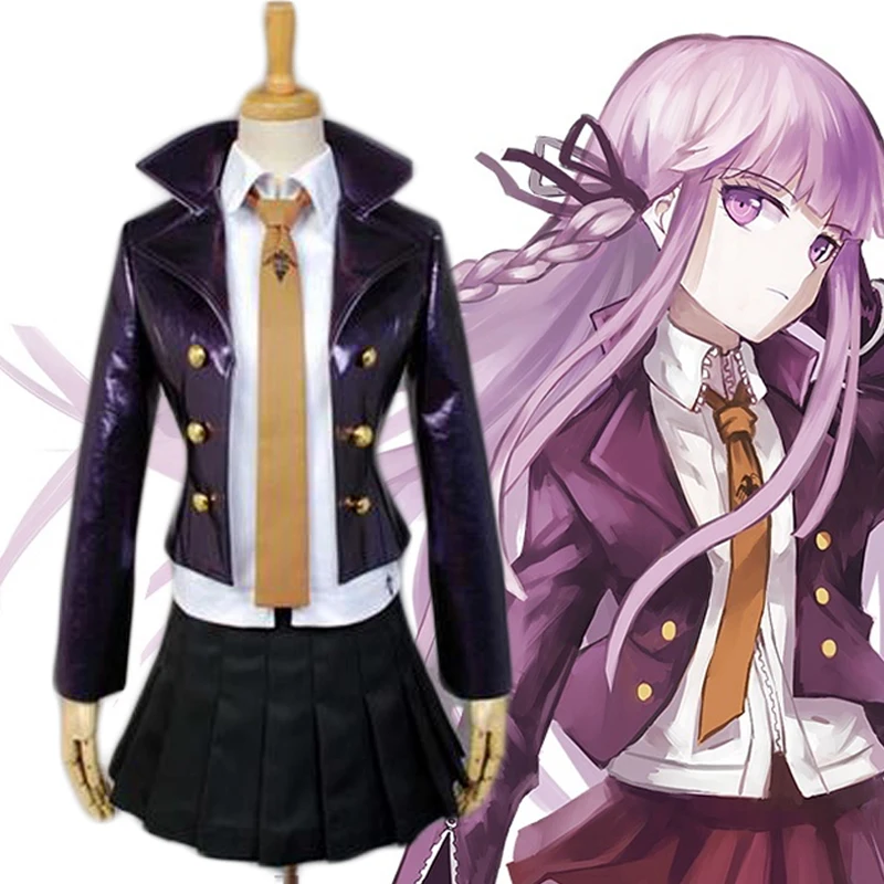 Карнавальный костюм Danganronpa кожаная форма платье для косплея |