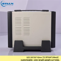 BDA40017(W350)BTS-A1 Железная электрическая коробка, большие навесные корпуса для электроники, чехол для инструментов diy, железная распределительная коробка 350*250*100 мм IP54, проектная коробка - Цвет: BDA40017(W350)BTS-A1