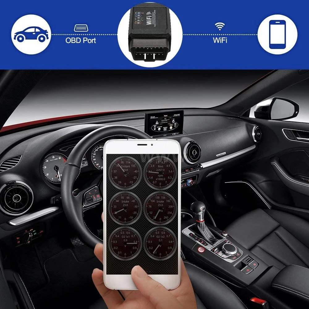Автомобильный Wi Fi диагностический интерфейс сканер неисправность OBD2 инструмент