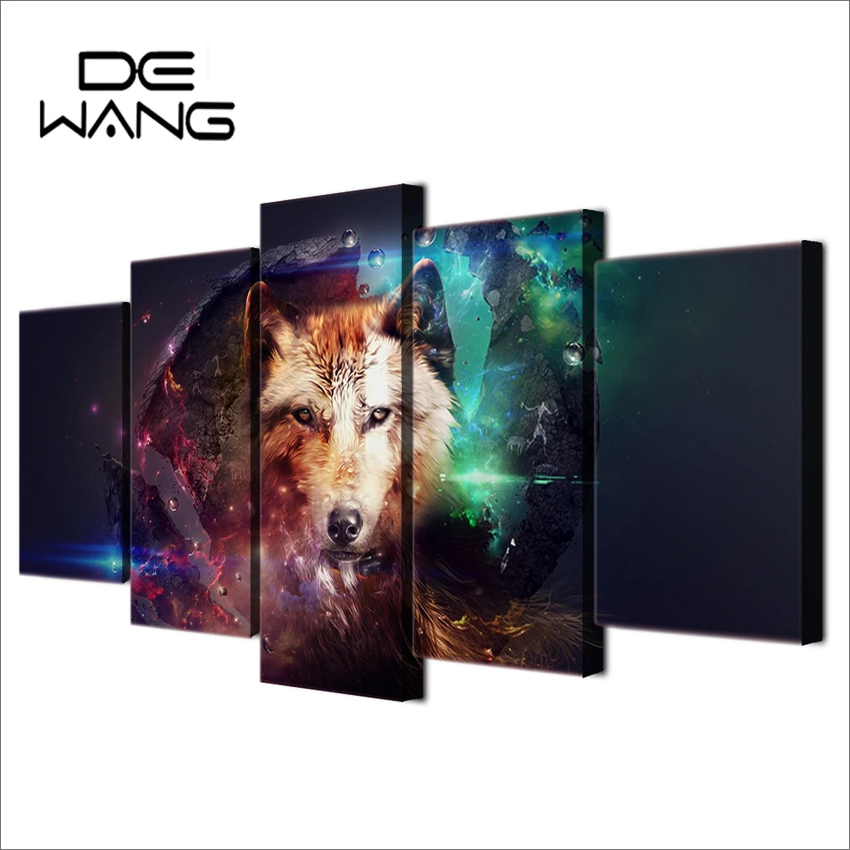 5 шт. холст печатных украшение стены Книги по искусству абстрактный красочный