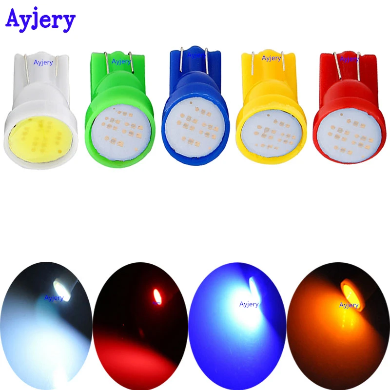 AYJERY 1000 шт 12V T10 Led 194 168 W5W COB 6 светодиодный светильник лампы индикатора чтения