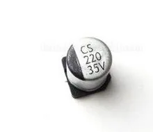 

50 шт., 35В 220 мкФ 35V 6*5 мм, чип SMD алюминиевый электролитический конденсатор