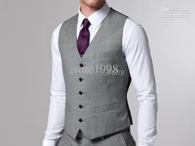 Wholesale - Custom Design Size and Color Groom/Groomsmen Vests Men/Bridegroom/Best Man Waistcoat M183 | Мужская одежда