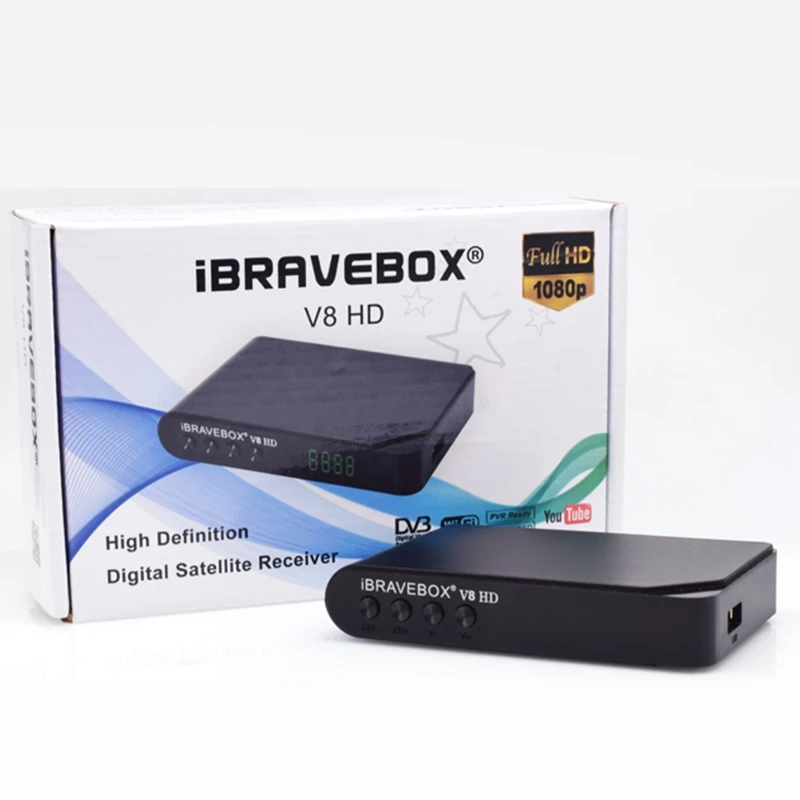 Ibravebox V8 Hd 1080P Dvb-S2 цифровой спутниковый веб-ТВ приемник (штепсельная вилка США) |