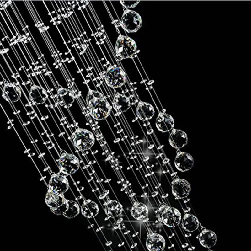 Новые современные светодиодные хрустальные люстры K9 светильники двойная