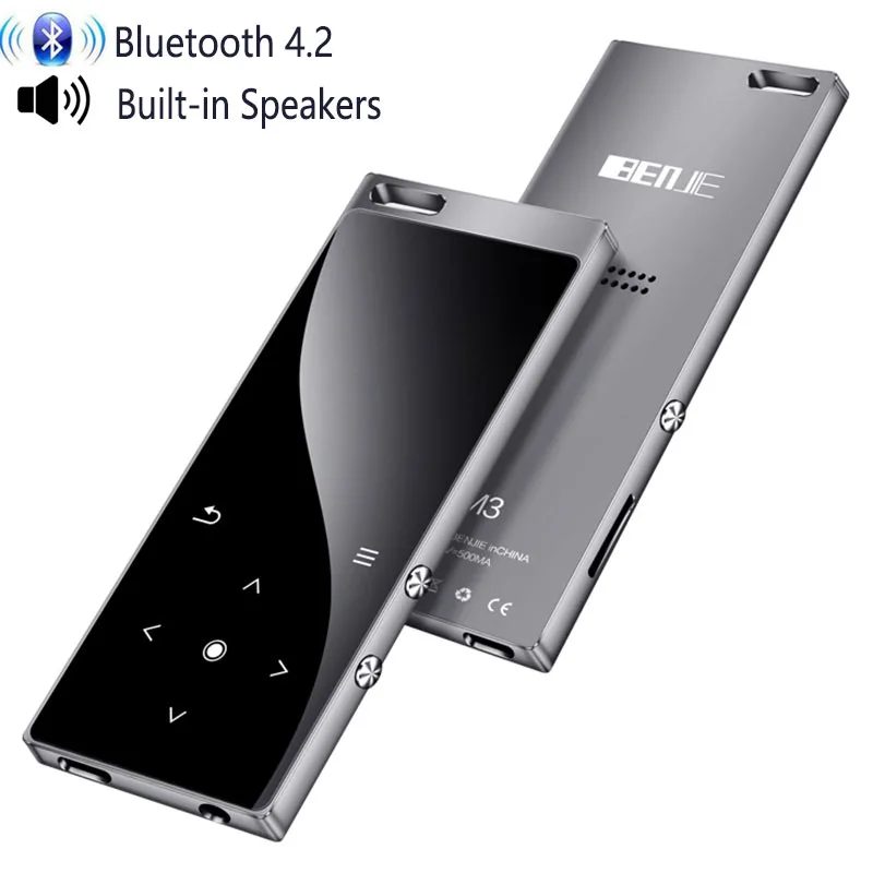 Металлический MP3-плеер Bluetooth HiFi спортивный музыкальный плеер Flac Ape mini usb с динамиком fm-радио электронная книга цифровой диктофон