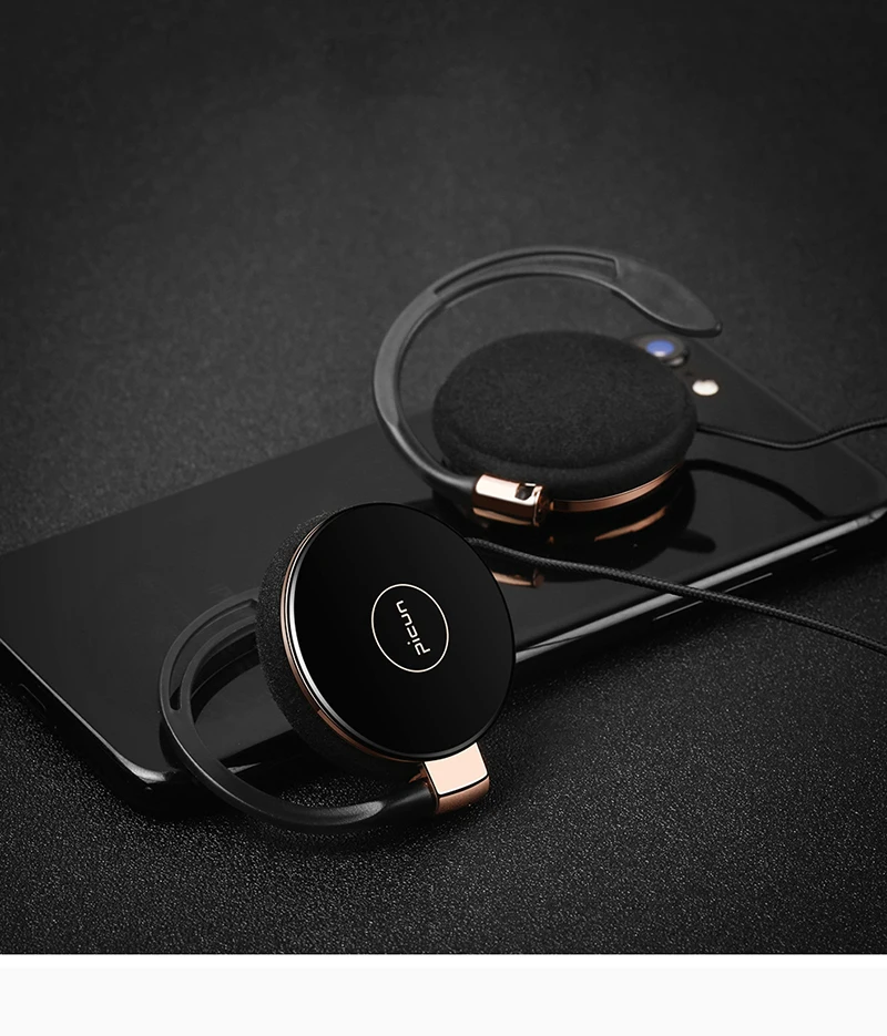 Picun L1 стерео ушные крючки Проводные спортивные наушники HiFi наушники для бега с микрофоном гарнитура для телефона ПК i Pad MP3