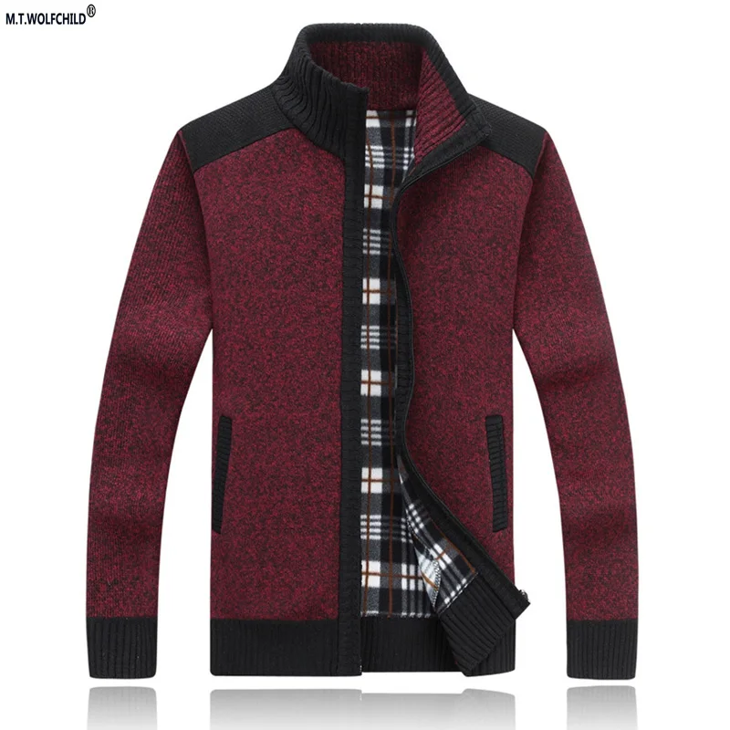 Fashion 2017 Men's New style brand long sleeve zipper cardigan sweaters thick warm mens outwear sweater casual |