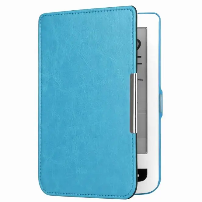 Роскошные Искусственная кожа чехол для pocketbook touch lux 3 basic touch lux 2 защитный чехол для pocketbook 614/624/626/640 touch lux 3 - Цвет: Синий