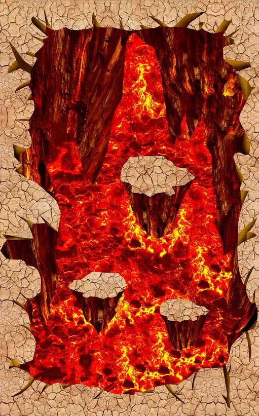 3d напольное покрытие вулканический уличный парк magma 3D напольная живопись обои