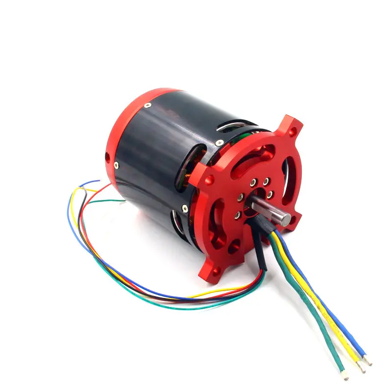 BLDC бесщеточный DC сенсорный двигатель 80100 outrunner CA80 30-70 в 8092 70кв с датчиком Холла для RC Хобби Электрический велосипед Скутер