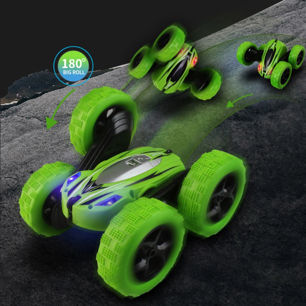 Электрический RC гоночный автомобиль 2 4G 4CH трюк дрейф деформация багги