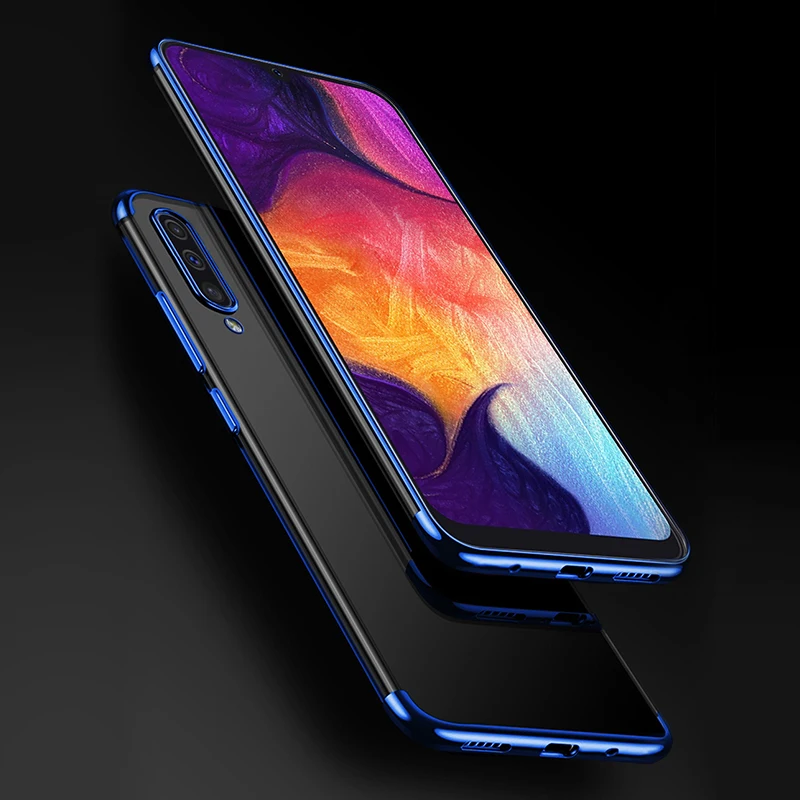 Чехол для Samsung Galaxy A70 прозрачный мягкий чехол из ТПУ с покрытием A50 A 50 70 A705F A40 40