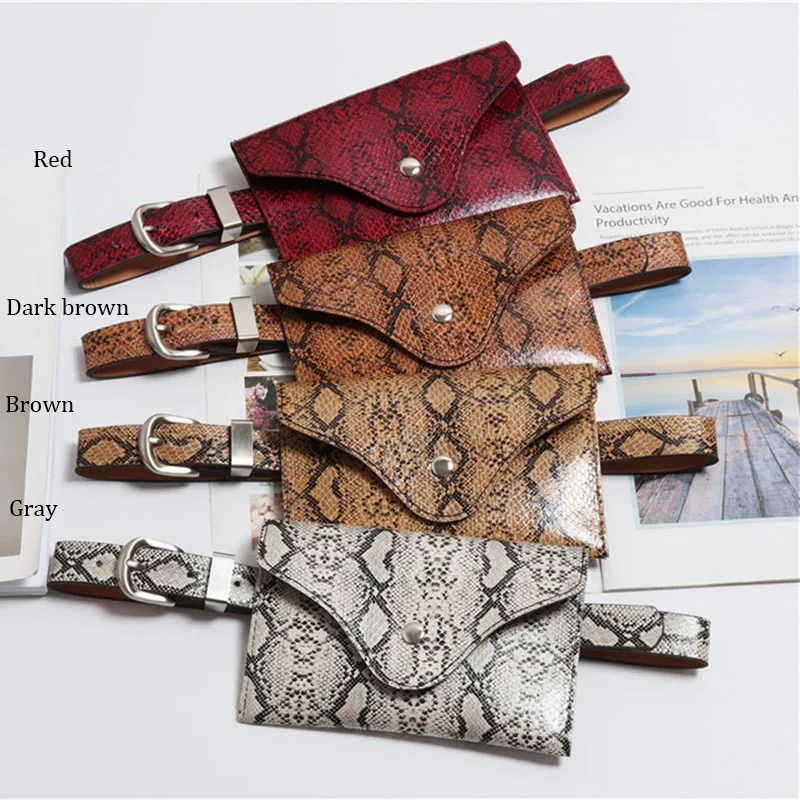 Поясная Сумка XMESSUN в стиле ретро забавная сумка со змеиным принтом женская модная