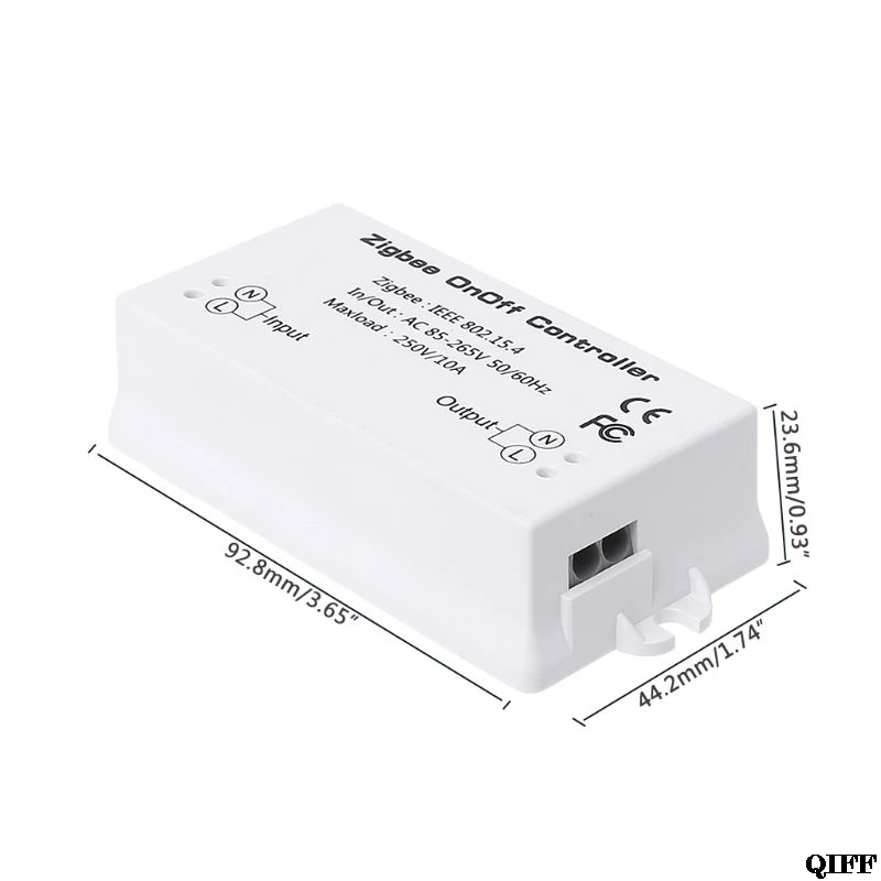 Zigbee вкл/выкл управление Лер умный переключатель приложение дистанционное управление Умный дом модуль AC85-265V 10A Mar28
