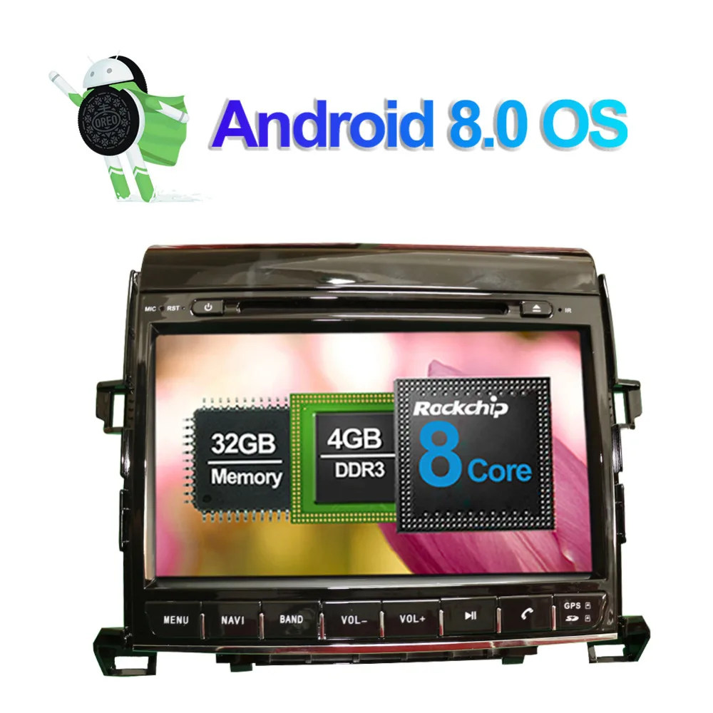 2 Din Android 8 0 Восьмиядерный 4 Гб ОЗУ Автомобильный GPS навигатор для Toyota Alphard 2007 2014 CD DVD