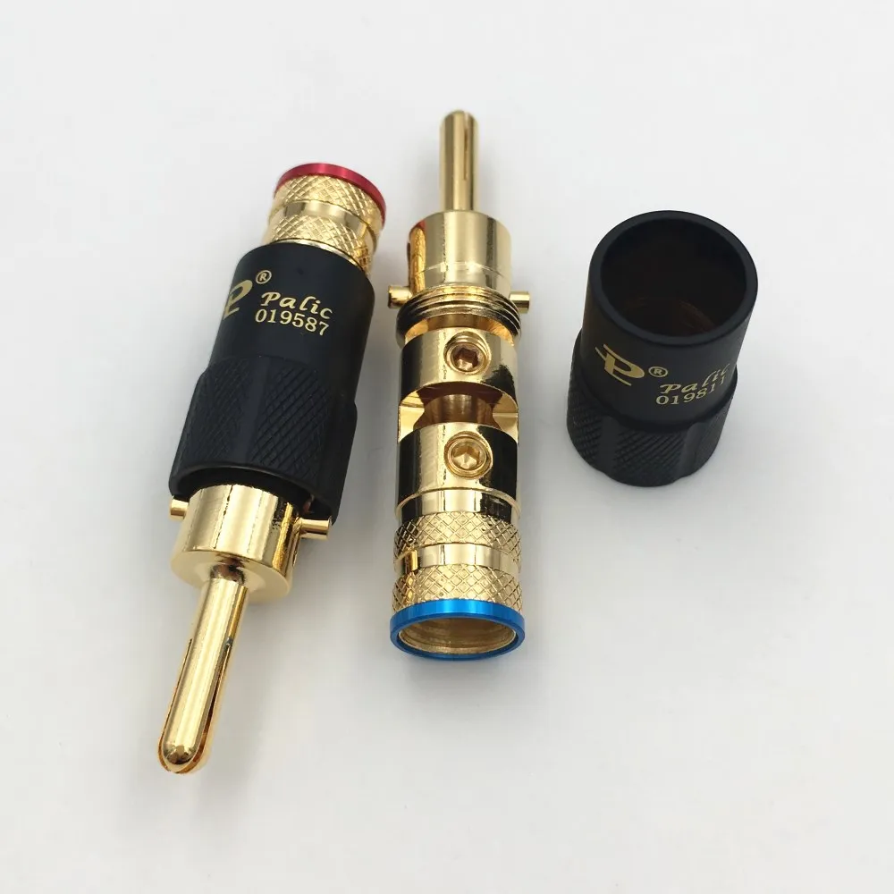 20 шт. HIFI Palic латунь позолоченный/посеребренный Банановый штекер аудиосигнала