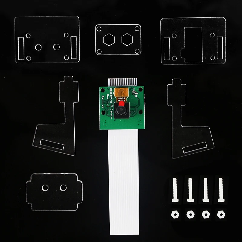 Чехол для Камеры Raspberry Pi 3 Model B Plus с прозрачным акриловым кронштейном официальной