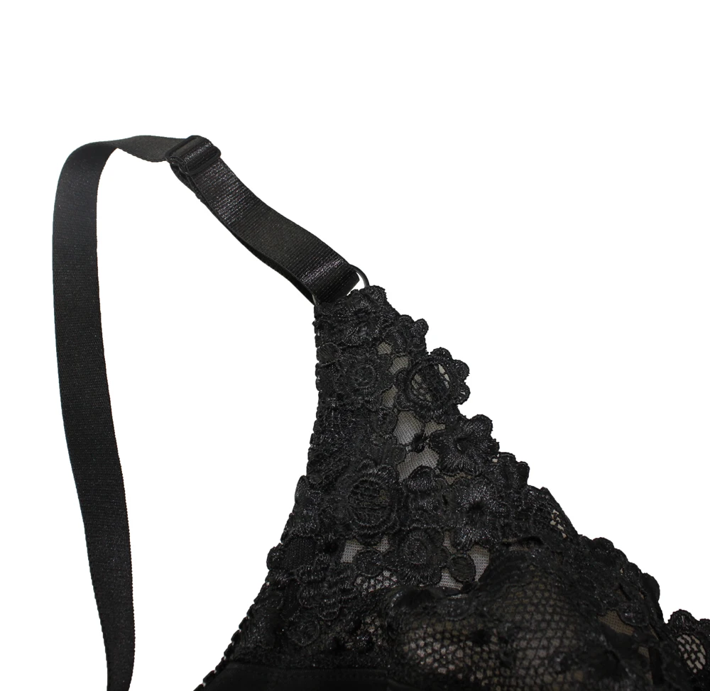 Mierside ZBW023 plus size bra Big Size Breathable Brassiere Single Sexy Floral Lace Transparent Cup Bralette 36-46 C/D/DD/DDD/E