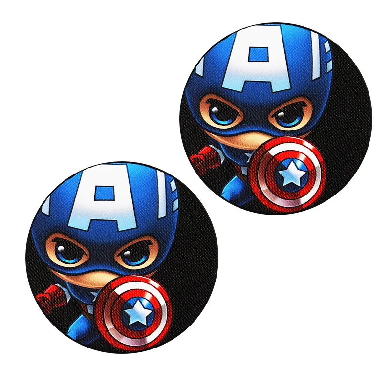Для Marvel Avengers Heros фигурка салона автомобиля круглая бутылка для воды с мультяшным ковриком Coaster