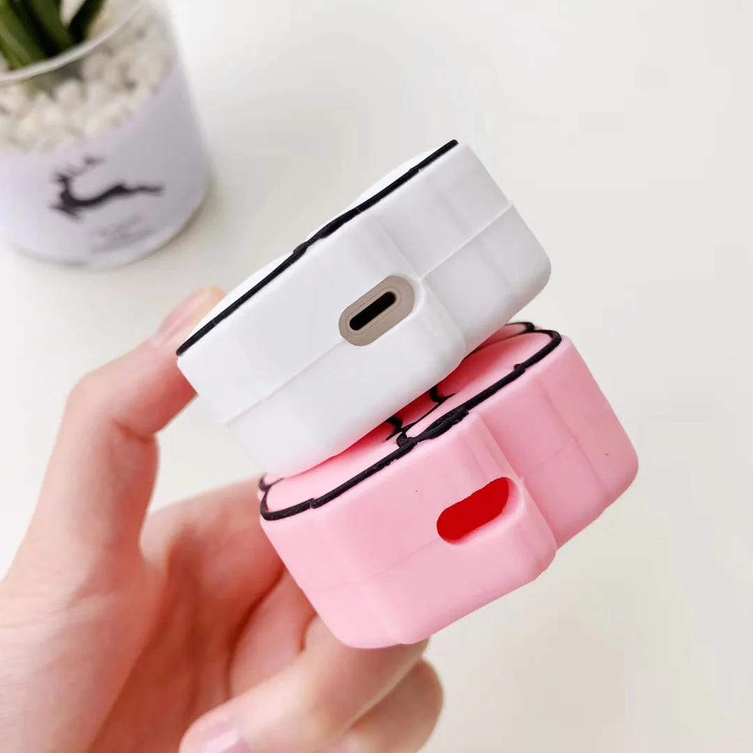 Мультяшный чехол для AirPods милый силиконовый чехол Bluetooth защитный чехол для наушников для Apple Airpods 2 Finger Ring 3D Despise Cat