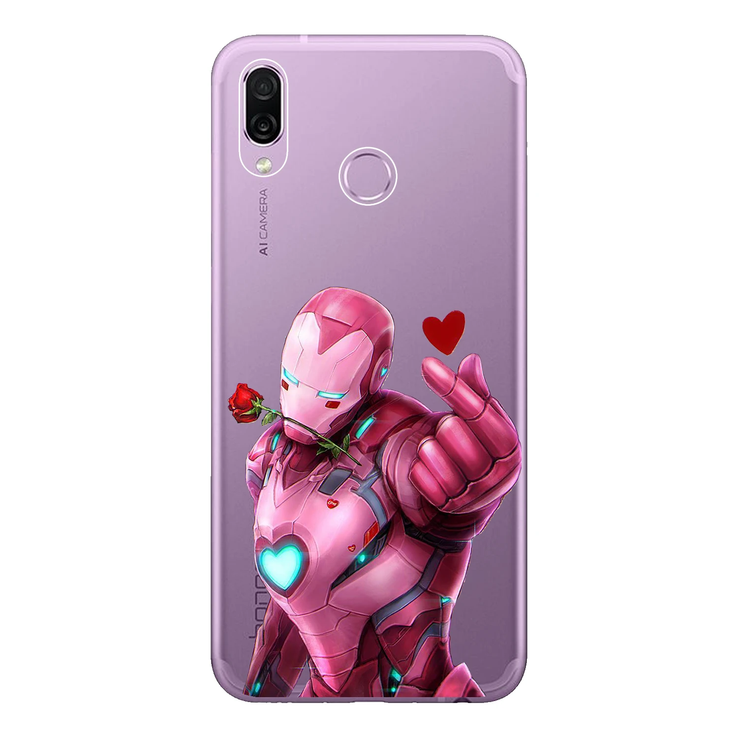 For Huawei Honor Play Case Cover 6.3&quot Soft TPU Silicone COR-AL00 Fundas Iron Man Spiderman Wolverine Hulk Phone Shell |