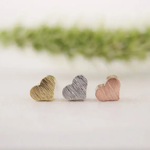 Jisensp Fashion Love Heart Earrings Vintage Piercing Jewelry Brinco Trendy Cute Earings for Women Pendientes Mujer Moda Earing | Украшения