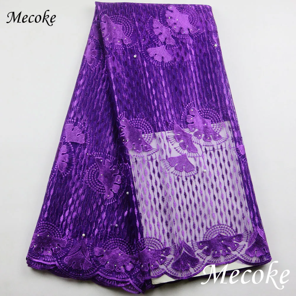 2017 новая распродажа кружевная ткань в африканском стиле высокое качество темно