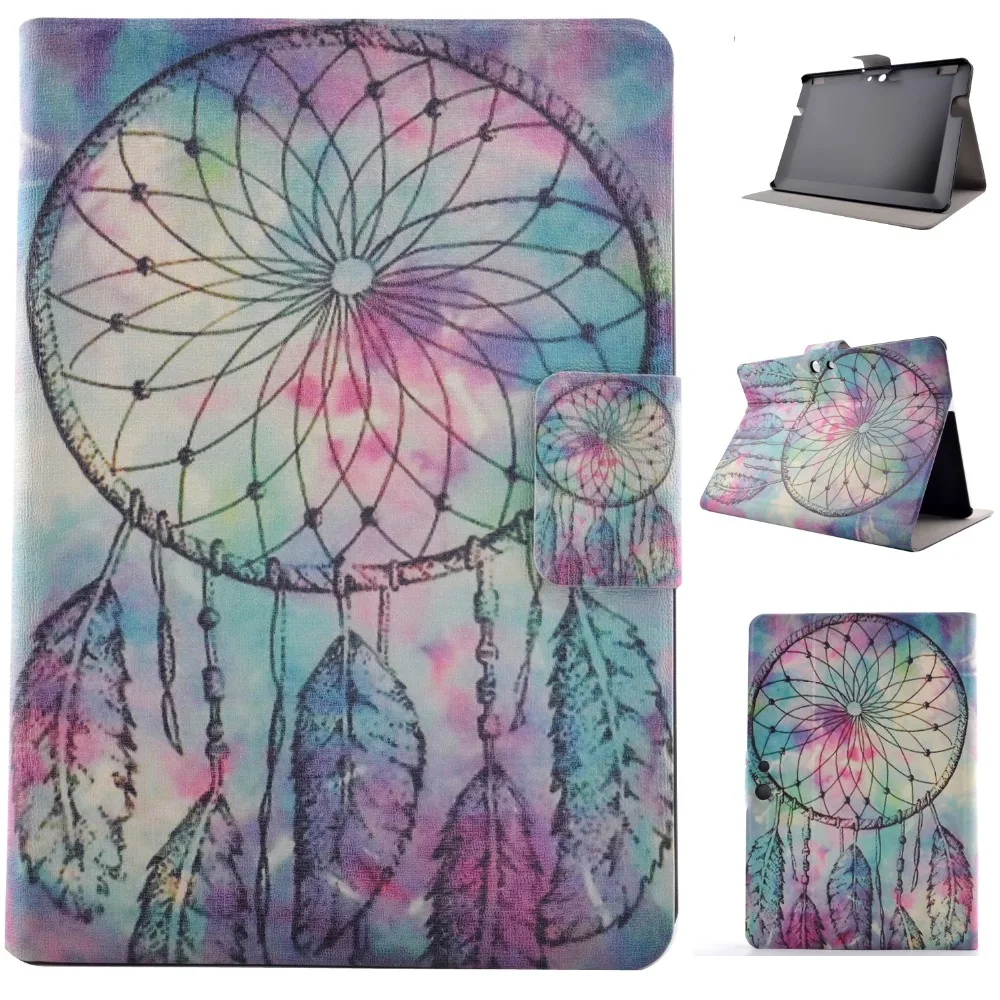 Ультратонкий чехол подставка с рисунком защитный книжка для карт планшета Amazon