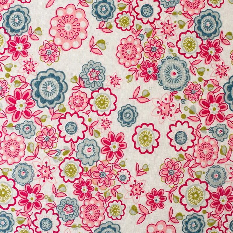 8 шт. розовые цветочные ткани для лоскутного шитья одежда удобная хлопковая ткань